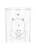 Mr. & Mrs. Panda Glas Bär Baby mit Spruch in Transparent