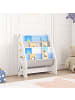 en.casa Kinderregal Fisterra in Blau (H)74cm (B)62cm (T)29cm