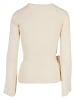 Urban Classics Urban Classics Damen Ladies Rib Knit Wrapped Cardigan in whitesand