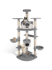 tectake Katzenbaum Fippi 201 cm Diverse Farben  grau-Weiss