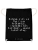 Mr. & Mrs. Panda Gymnastiktasche Morgen gibt es Sekt... mit Spruch in Schwarz