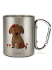 Mr. & Mrs. Panda Kaffeetasse Hund Dame ohne Spruch in Silber