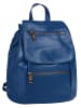 Samantha Look City-Rucksack echt Leder in blau