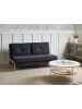 Beliani 2-Sitzer Sofa EDLAND in Schwarz/Braun - (W) 152 x (H) 76 x (L) 94 cm