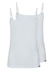 Skiny 2er Pack Spaghettishirt in white