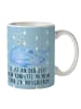 Mr. & Mrs. Panda Kaffeetasse Wal Konfetti mit Spruch in Blau Pastell