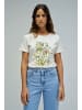 Salsa Jeans T-Shirt Flower Print in Light Pearl V2