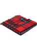 Erwin Müller Baumwollmischung Plaid Padua in rot