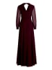 Vera Mont Abendkleid mit Raffung in Strong Aubergine