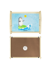 Mr. & Mrs. Panda Holztablett Pinguin Surfer ohne Spruch in Eisblau