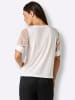 creation L Kurzarmshirt in ecru-gemustert