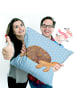 Mr. & Mrs. Panda 40 x 40 Kissen Schildkröte MHerzieren ohne Spruch in Blau Pastell