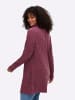 sheego by Joe Browns Longpullover in bordeaux-meliert