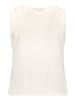 CARTOON Strick-Top mit Rundhalsausschnitt in Rohweiß