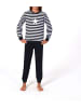 NORMANN Frottee Schlafanzug Bündchen Pyjama Sterne - 82573 in marine