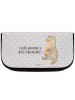 Mr. & Mrs. Panda Organizer Tasche Otter Bauch mit Spruch in Grau Pastell