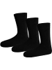 Polar Husky 3 Paar Vollfrottee-Wintersocken in Schwarz
