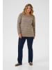 KAFFE curve Strickpullover KClinia Regular fit in Morel Melange W. Silver Lurex