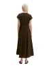 Marc O'Polo Crinkle-Kleid regular in Burnt Coffee
