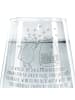 Mr. & Mrs. Panda Tumbler Glas Maus Sterne mit Spruch in Transparent