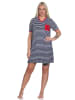 NORMANN Frottee Kurzarm Nachthemd Strandkleid - 79471 in marine