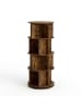 relaxdays Bücherregal in Braun - (H)137 x Ø 50 cm