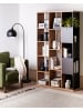 Beliani Bücherregal BANGOR in Braun/Schwarz - (W) 99 x (H) 175 x (L) 26 cm