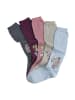 H.I.S Kniestrümpfe in grau melange, hellblau, jeans melange, alt rosa