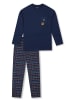 Schiesser Schlafanzug Nightwear in Dunkelblau