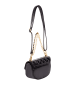 faina Damen Schultertasche Im Metallic-Look in Schwarz