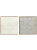 HOMCOM Wanddeko in Weiß 80L x 3,5B x 80H cm