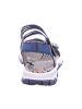rieker Sandalen in royal/jeans-weiss
