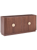 Beliani Sideboard NUMURKAH in Braun/Gold - (W) 160 x (H) 75 x (L) 40 cm