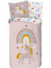 Good Morning Renforcé Kinder-Wendebettwäsche in rosé