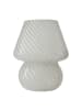 relaxdays Tischlampe "Pilz" in Weiß - (H)24 x Ø 16 cm