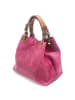 Florence Florence Handtasche, Umhängetasche Leder pink, braun ca. 31cm