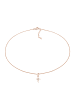 Elli Halskette 925 Sterling Silber Kreuz in Rosa