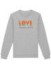 wat? Apparel Sweatshirt Love always wins in Grau meliert