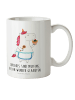 Mr. & Mrs. Panda Tasse Einhorn Küche mit Spruch in Weiß