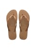 Havaianas Schlupfflip-Flop Slim Logo Metallic Rose