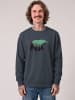 wat? Apparel Sweatshirt Waldbär in India Ink Grey