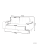 Beliani 2-Sitzer Sofa LAURILA in Grün/Braun - (W) 170 x (H) 71 x (L) 92 cm