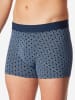 Schiesser Trunk 955 in schwarz, blau gemustert