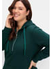 sheego Sweatkleid in tiefgrün