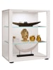 ebuy24 Vitrinenschrank Glasol 5 Weiß 52 x 35 cm