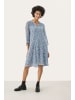 PART TWO Kleid ElkaPW Gerade Passform in Faded Denim Scattered Flower