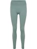 Hummel Leggings Hmlyoga Multisport Damen in CHINOIS GREEN MELANGE