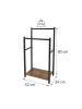 relaxdays Handtuchständer" Industrial" in Braun/ Schwarz - (B)42 x (H)80 x (T)24 cm