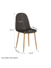 Homestyle4u Esszimmerstuhl 2er Set in Anthrazit