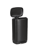 Beliani Abfallbehälter ECOCOLLECT in Schwarz - (W) 35 x (H) 61 x (L) 26 cm